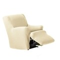 Husa fotoliu cu recliner elastica bi-stretch, Cora, natural C/0