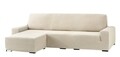 Husa coltar stanga elastica bi-stretch, Cora, brat scurt, natural C/0