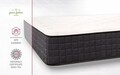 Saltea ortopedica STAR, 90x200x25 cm, 4 cm spuma Memory, 7 zone de confort, hipoalergenica, reversibila, medie/ferma