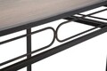 Consola Essential, Mauro Ferretti, 110 x 40 x 80 cm, fier/MDF, negru/maro