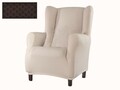 Husa fotoliu elastica bi-stretch, Sucre, wing chair, ciocolata C/17