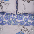 Lenjerie de pat dubla Flo, Heinner Home, 4 piese, 100% bumbac, albastru