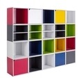 Raft modular, Composite Cube Shelf, Bizzotto, 35x29.5x35 cm, PAL laminat/MDF, galben