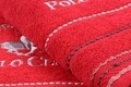 Set 2 prosoape de maini, Beverly Hills Polo Club, Red, 50 x 100 cm, 100% bumbac