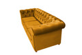 Canapea Oxford Chesterfield, 93x214x75 cm, 3 locuri, Mustard