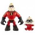 Set 2 figurine Domnul Incredibil si Jack, H 7.6 cm