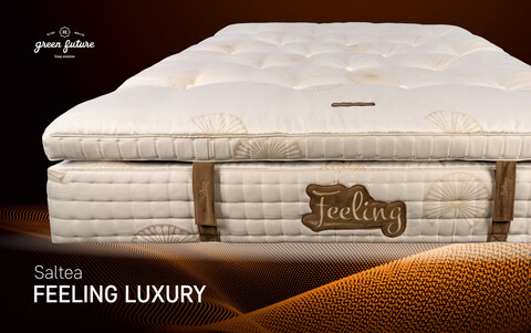 Saltea Feeling Luxury Brown 160x200 - Bambus, arcuri, spumă poli