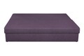 Canapea extensibila Alfi 192x80x77 cm cu lada de depozitare, Purple/Light Grey