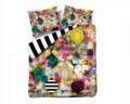 Lenjerie de pat dubla Rikka Multi, Melli Mello, 3 piese, 200 x 220 cm, 100% bumbac satinat, multicolora