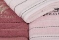 Set 3 prosoape de maini Beverly Hills Polo Club, 50x90 cm, 100% bumbac, roz deschis/roz inchis