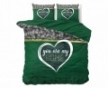 Lenjerie de pat dubla Home Green, Royal Textile, 3 piese, 200 x 220 cm, 100% bumbac flanel, multicolor