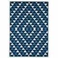 Covor indoor outdoor Floorita TRIANGLES NAVY 160X230