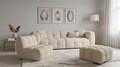 Canapea Bellezza, 3L, 233x104x72 cm, Ivory