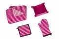 Set 15 piese de bucatarie, 100% bumbac, Pink