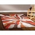 Covor Infinite Splinter Orange, Flair Rugs, 160 x 220 cm, 100% poliester, portocaliu/bej