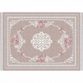 Covor Gorgeous, Sedef Koberec 904, 80 x 150 cm, 100% poliester, bej/alb/roz