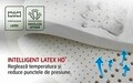 Saltea Ortopedica Ice Touch Memo Latex 90×200 cm, H 20 cm, 7 zone, memory foam, latex, medie/ferma, anatomica, ergonomica