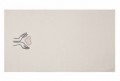 Set 2 prosoape Baskili İkili Takim Tasli Avuc İci Kalp, Saheser, 50 x 90 cm/70 x 140 cm, 100% bumbac, alb