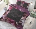 Lenjerie de pat dubla Vintage Amour Black, Royal Textile, 3 piese, 200 x 220 cm, 100% bumbac, multicolora