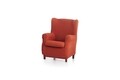 Husa fotoliu elastica bi-stretch, Arion, wing chair, caramiziu C/9