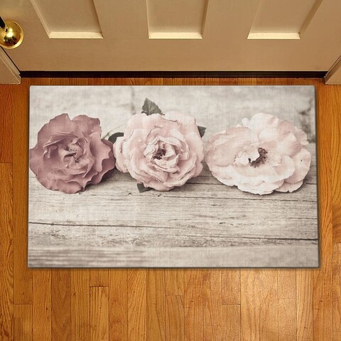 Covoras de intrare Rose, Casberg, 38x58 cm, poliester, multicolor