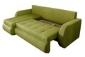 Coltar extensibil reversibil Siena Lux Lime 243x141x81 cm cu lada de depozitare