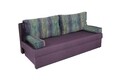 Canapea extensibila Alfi 192x80x77 cm cu lada de depozitare, Purple/Stripes