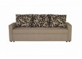 Canapea Extensibila Firenze Cappuccino Black Flower 218x85x85 cm + lada de depozitare