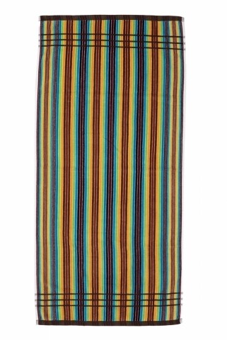 Prosop de plaja Lines Rainbow, Heinner, 70 x 140 cm, 80% bumbac/ 20% poliester, multicolor