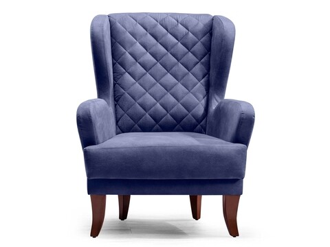 Fotoliu Polka Blue, Heinner, 78x77x96 cm, stofa