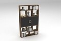 Biblioteca RF.004.004.137, Gauge Concept, 93x22x150 cm, PAL, maro inchis/negru