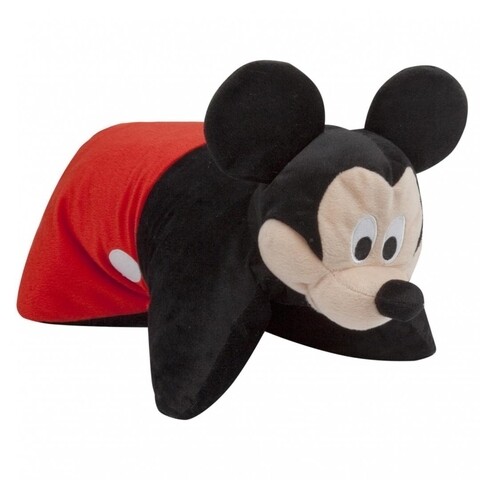 Perna si plus 2 in 1 Mickey, 42x36 cm, poliester, rosu/negru