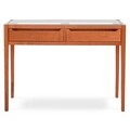 Consola cu 2 sertare, Viola, 110 x 40 x 82 cm, MDF/sticla, cires