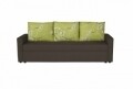 Canapea extensibila Firenze Dark Chocolate Jasmine Flower 218x85x85 cm, cu lada de depozitare