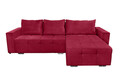 Coltar extensibil Verona Rosu 287x169x96 cm cu lada de depozitare