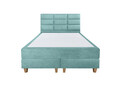 Pat matrimonial, Stockholm, Harmony E, 140x200 cm, saltea tip Pocket, topper memory, Mint