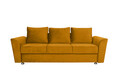 Canapea extensibila Ferrara, 232x97x75 cm, cu lada de depozitare, Mustard