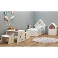 Set dormitor pentru copii FLY170116, Gauge Concept, 5 piese, PAL, alb