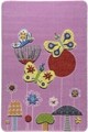 Covor Butterfly Effect - Dark Pink, Confetti, 133x190 cm, poliamida, multicolor