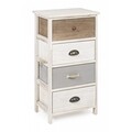 Comoda cu 4 sertare, Madyson, Bizzotto, 40x29x73 cm, MDF/lemn de paulownia