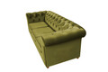 Canapea Oxford Chesterfield, 93x214x75 cm, 3 locuri, Olive