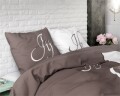 Lenjerie de pat dubla Jij en Ik Cream, Royal Textile, 3 piese, 200 x 220 cm, 100% bumbac