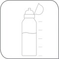 Sticla apa pentru copii, Tefal, Tritan, Monster, 0.4 L, plastic