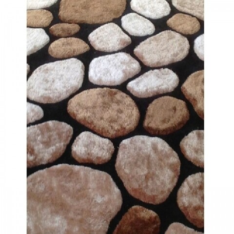 Covor Pebble Koberec Bezova, 140 x 200 cm, 100% poliester, bej/maro/gri