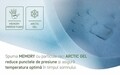 Saltea Argentum Therapy PLUS 90x200 cm, 14+6 Memory Arctic Gel, Husa cu ioni de argint, 7 zone de confort, Super Ortopedica, Anatomica