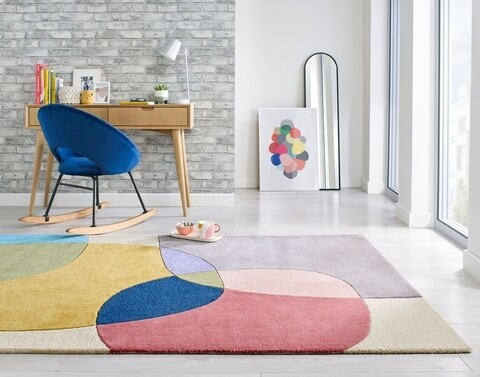 Covor Glow Multi, Flair Rugs, 160 x 230 cm, lana, multicolor