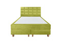 Pat matrimonial, Stockholm, Cubic E, 180x200 cm, saltea tip Pocket, topper memory, Verde