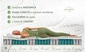Saltea Perugia Organic Cotton Free Air, Pocket Memory 7 Zone de Confort, 160x200 cm, H 30 cm