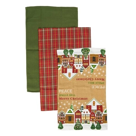 Set 3 prosoape de bucatarie Xmas, Heinner, 38x64 cm, bumbac, multicolor