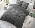 Lenjerie de pat pentru doua persoane, Royal Luxury Grey, Royal Textile,  100% bumbac